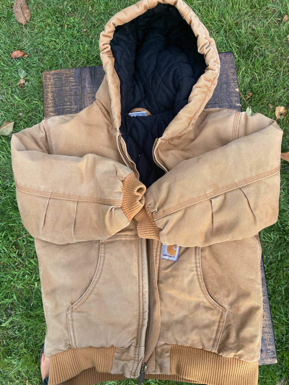 Carhartt Brown Hooded Kids Jacket size Small 7- 8 yrs